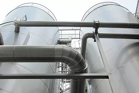 Ice Bank Silo komplett aus Edelstahl
