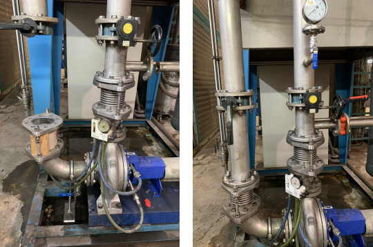 Entkopplung einer Pumpenanlage