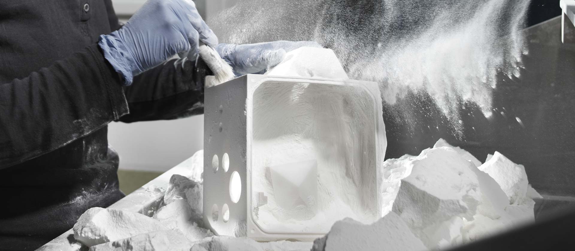 Nachbearbeitung eines 3D-gedruckten Teils