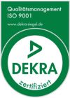 DEKRA-Siegel für ISO 9001 Zertifizierung