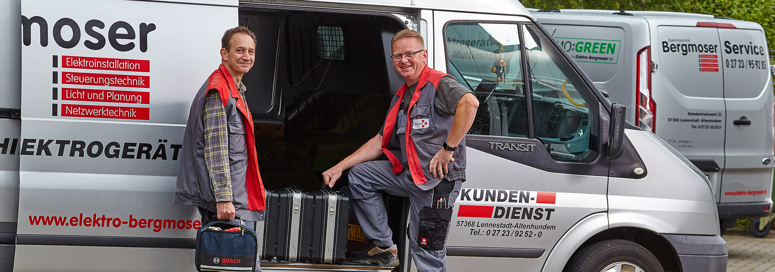 Team und Fuhrpark