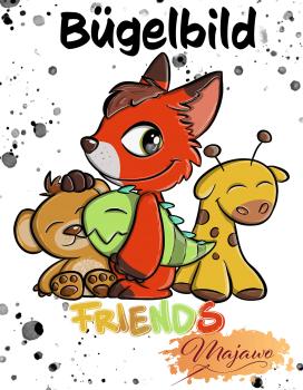 Iron-on transfer "Cuddle Friends"
