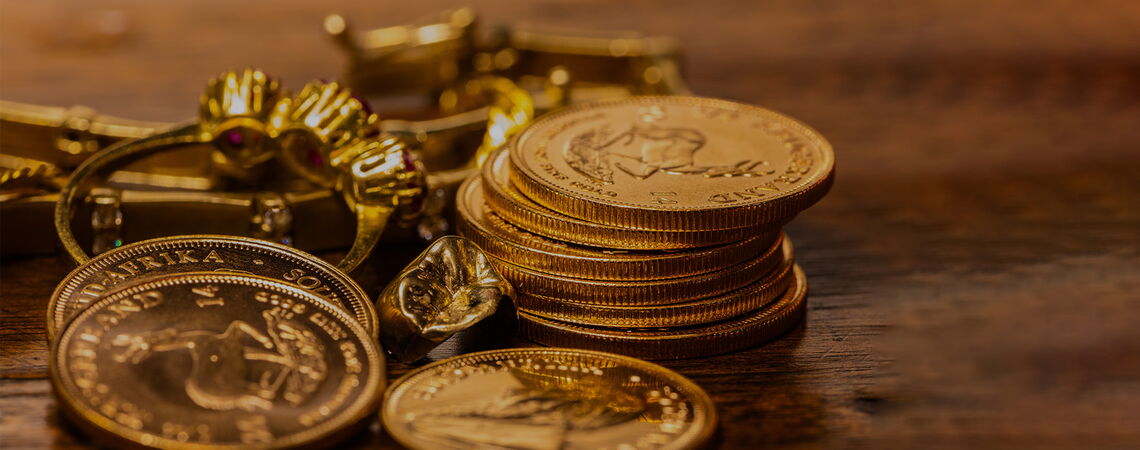 Gold- und Silbermünzen
