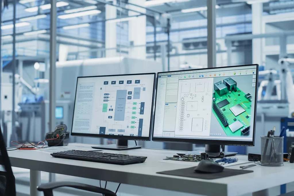3D-Modell eines Kunststoff-Leitungssystems