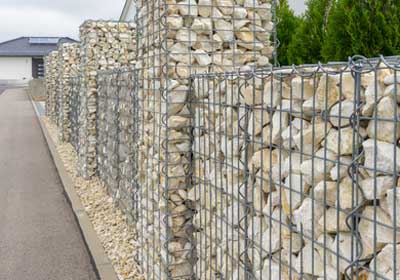 Gartengestaltung mit Gabionen