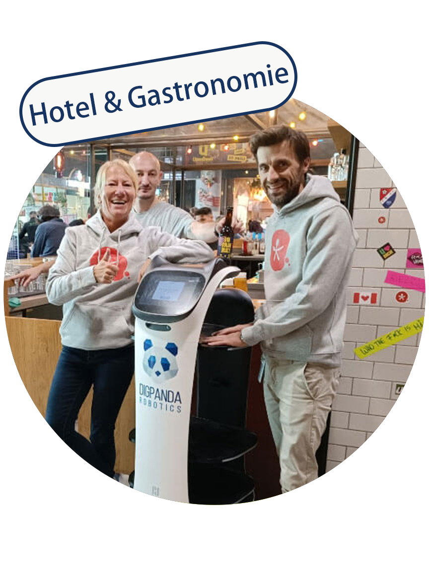 Servierroboter BellaBot im Hotelrestaurant