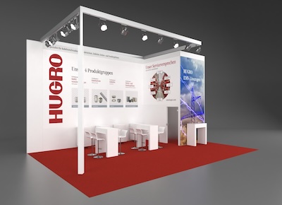 HUGRO-Messestand auf der SPS, Nürnberg 2023
