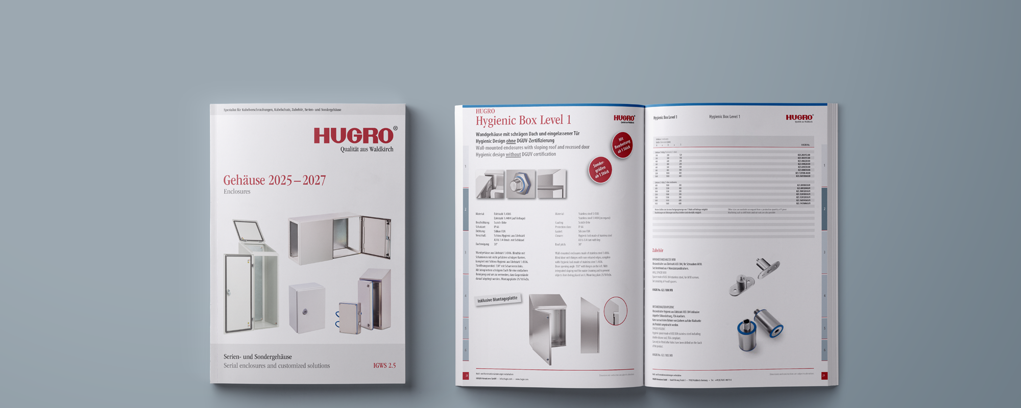 HUGRO Gehäuse-Katalog 2025
