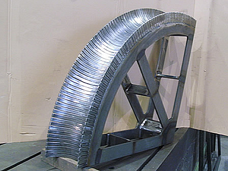 Bending fixture, structural steelwork