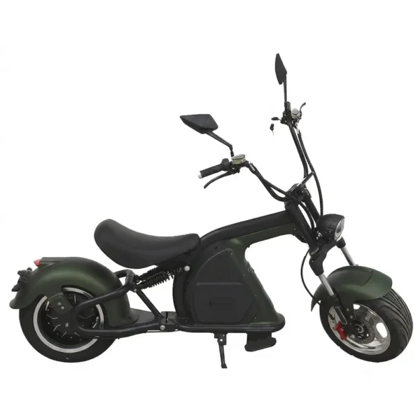Lowrider E-Scooter mattgrün