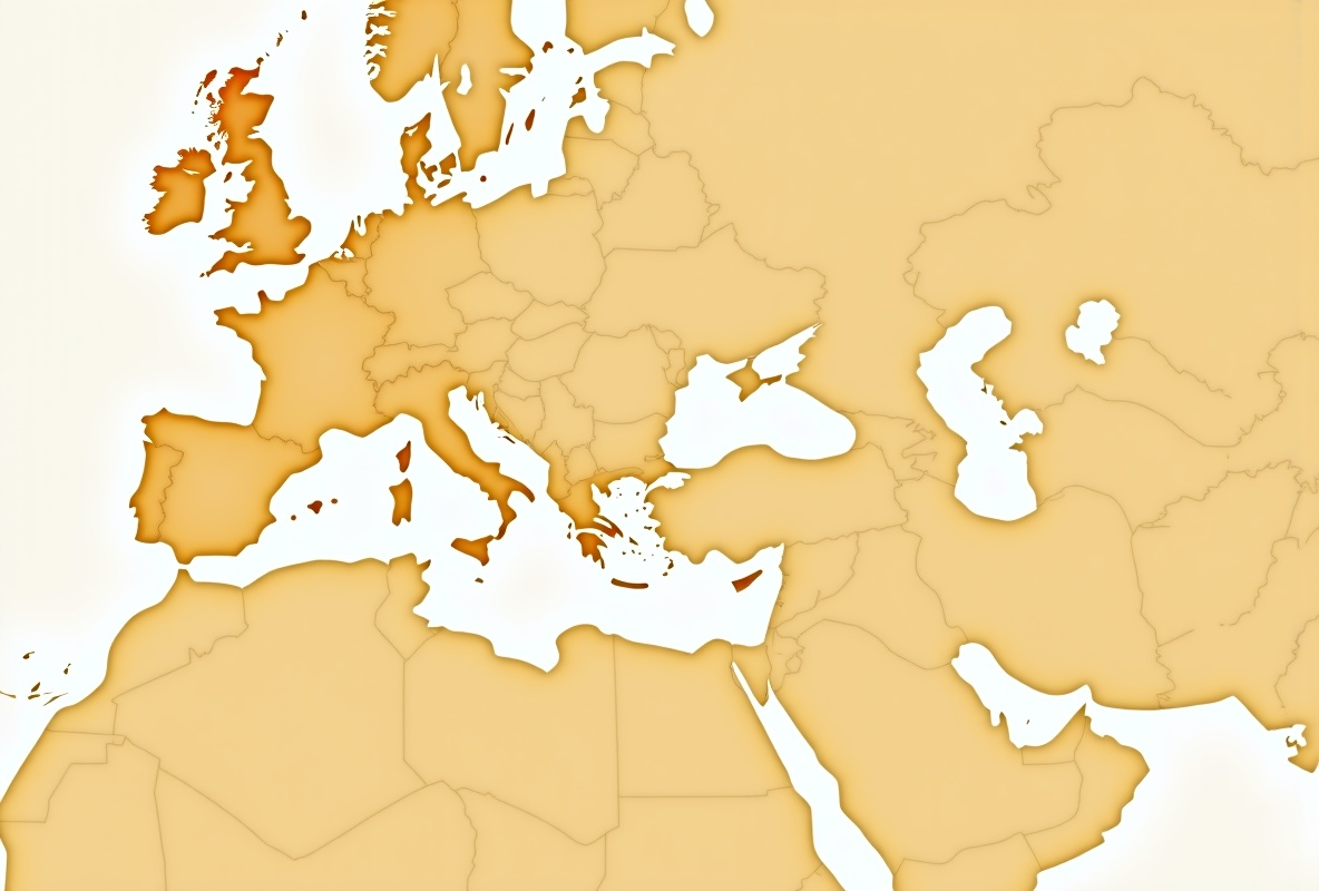 Project locations in DACH, Mediterranean and MENA