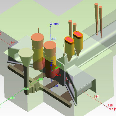 Gusskonstruktion und Simulation