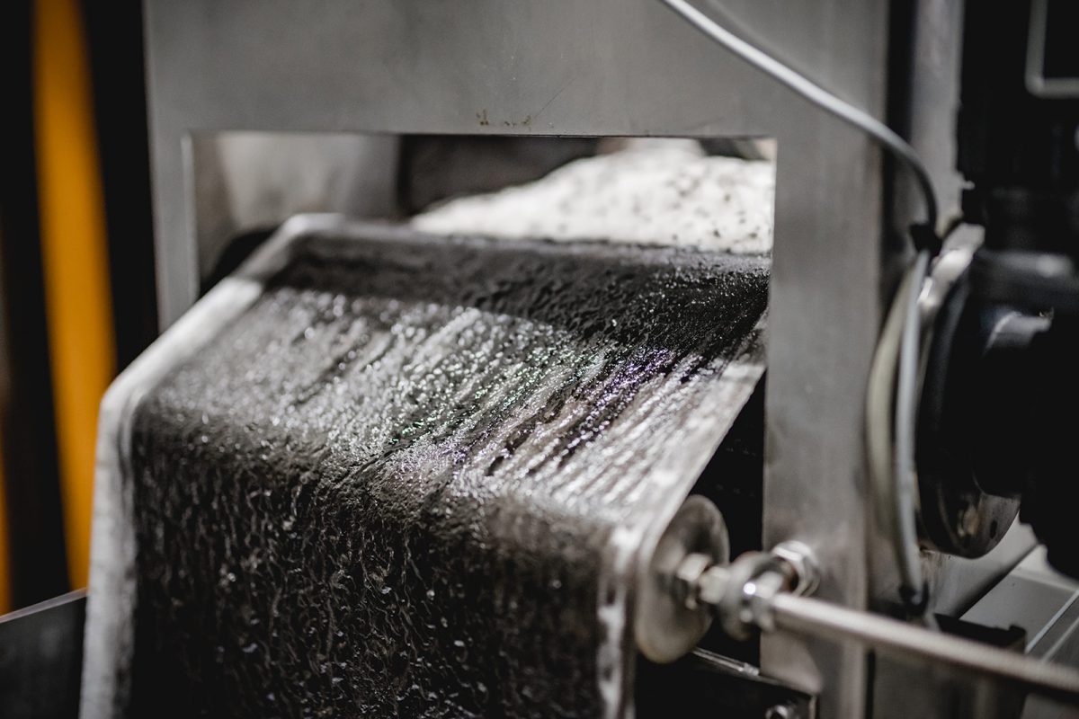 Bandvliesfilter der Wasseraufbereitungsanlage