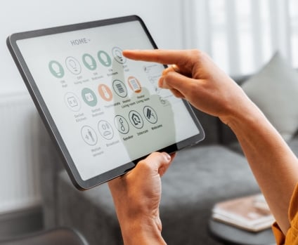 HMI solution: smart home control via tablet