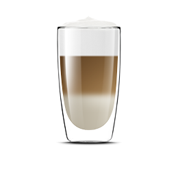 Latte Macchiato, prepared with Saeco