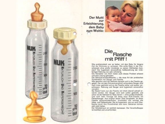 NUK-Trinkflasche mit Schraubverschluss
