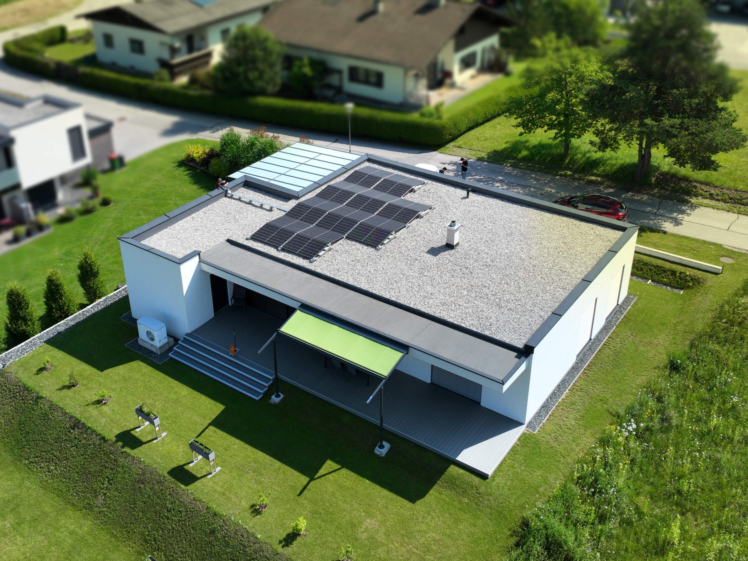 PV-Anlage, Detailaufnahme