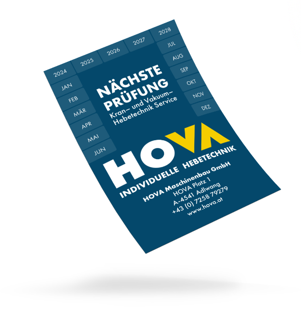 HOVA Anlagen-Pickerl – jährliche Prüfung