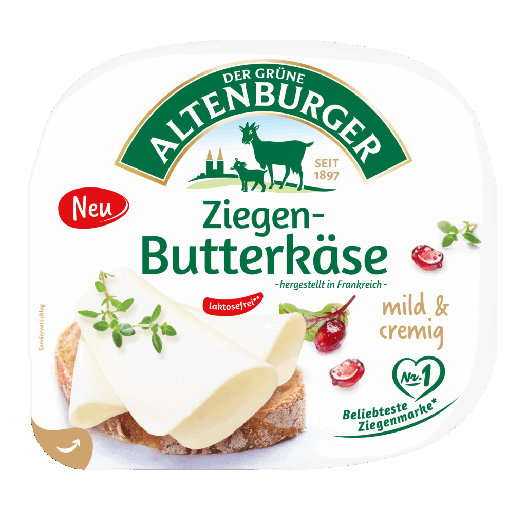 Ziegen-Butterkäse-Scheiben