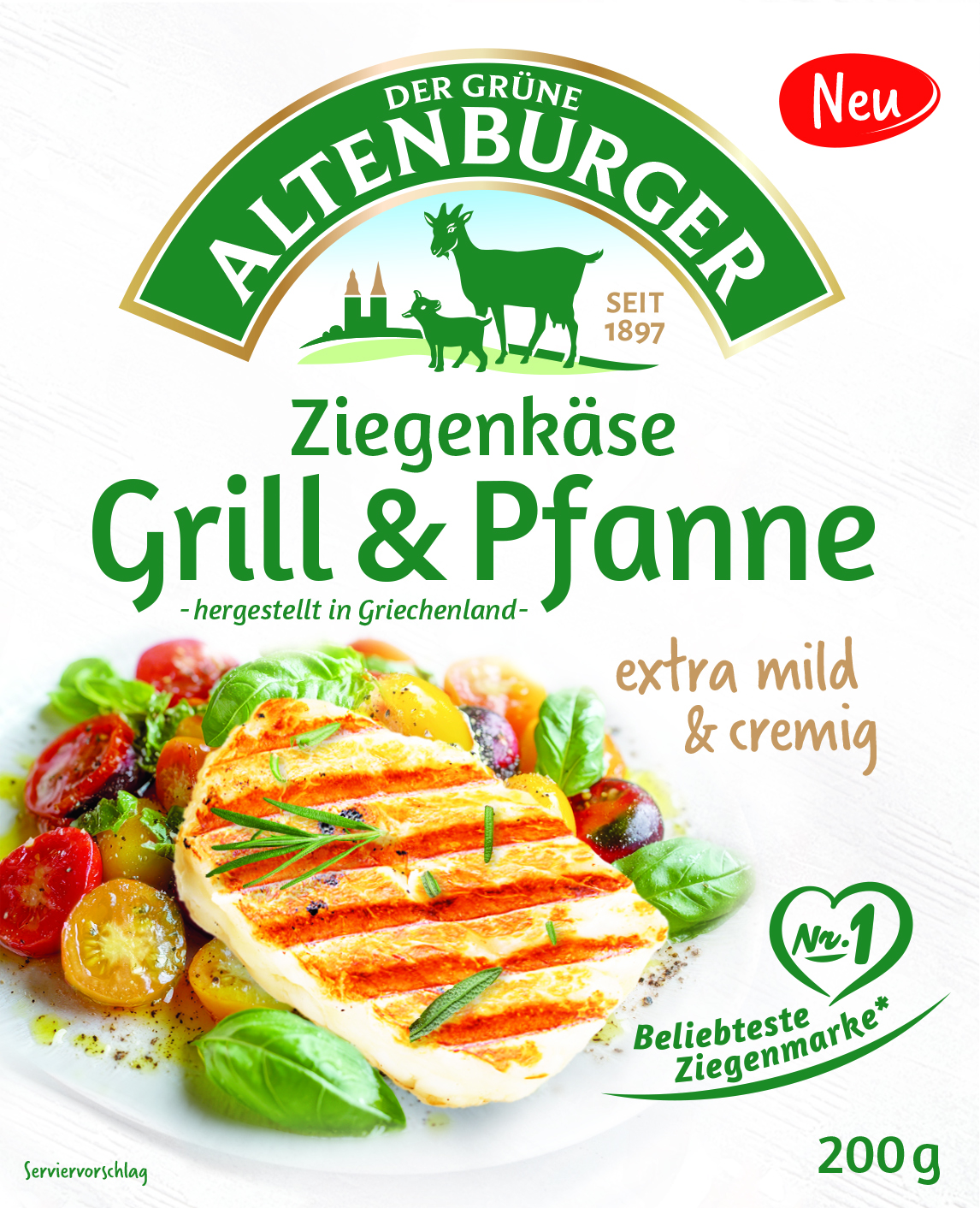 Ziegen-Grillkäse Grill & Pfanne