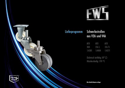 Schwerlastrollen aus Edelstahl V2A/V4A
