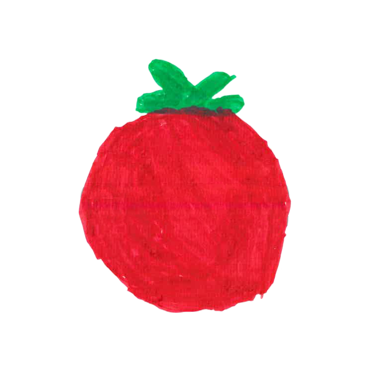 Kinderzeichnung einer Tomate