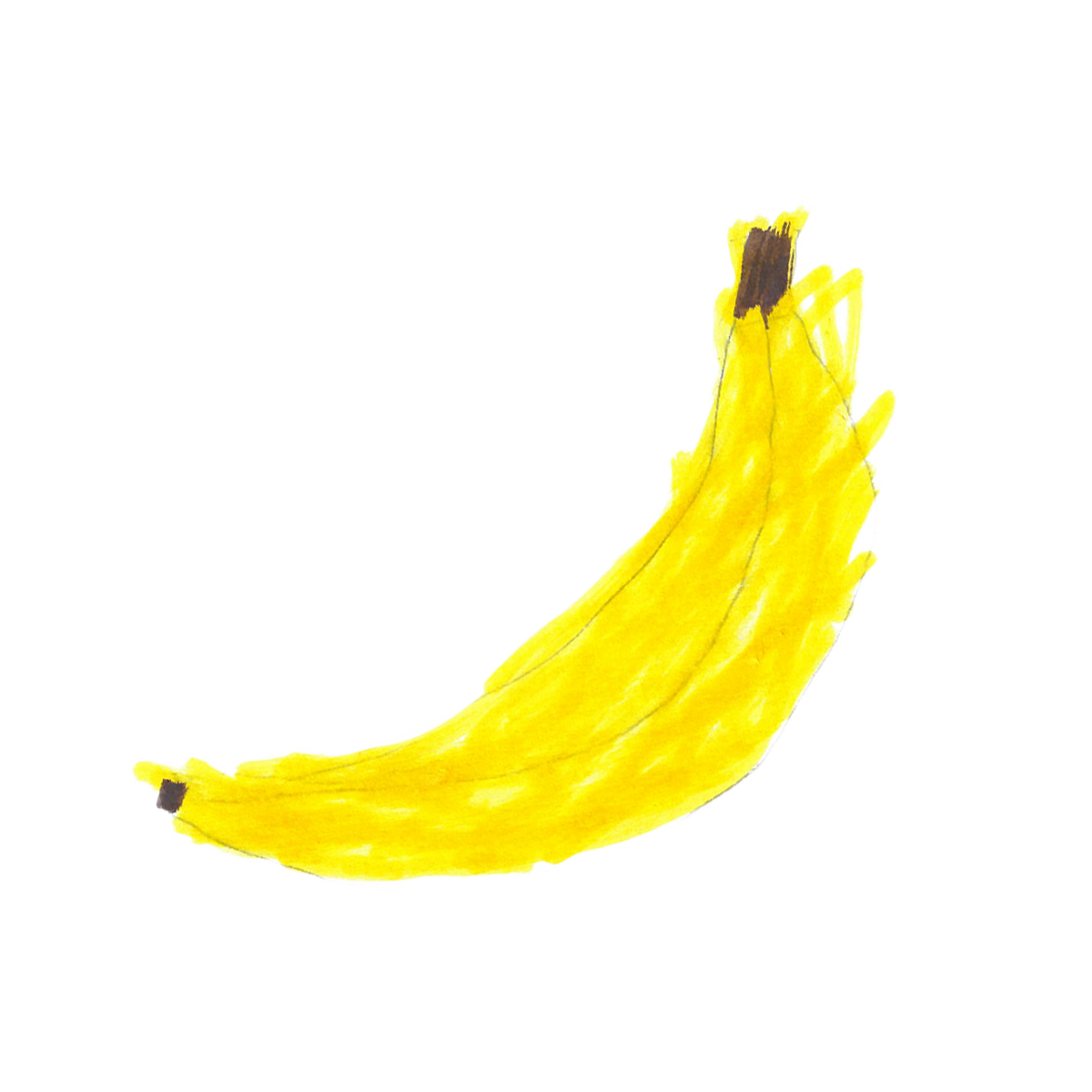 Kinderzeichnung einer Erdbeere