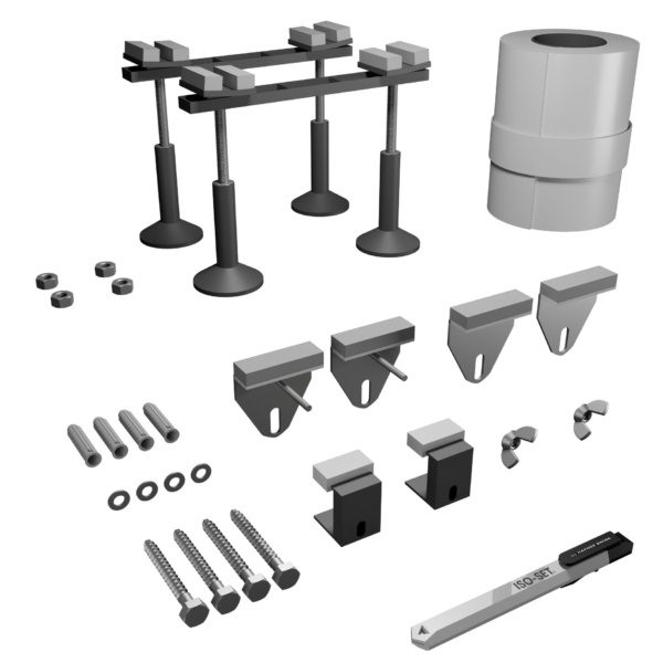 Set für Stahl-Badewanne mit Wannenrandprofil