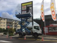 Reinigung einer Lichtwerbeanlage