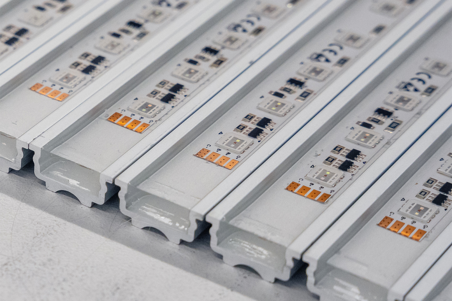 LED-Streifen mit klarem Verguss