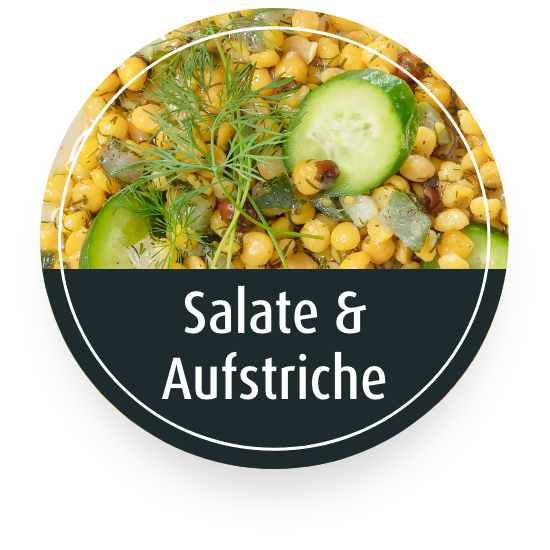 Bio-Salate & Aufstriche (Hummus, Guacamole)