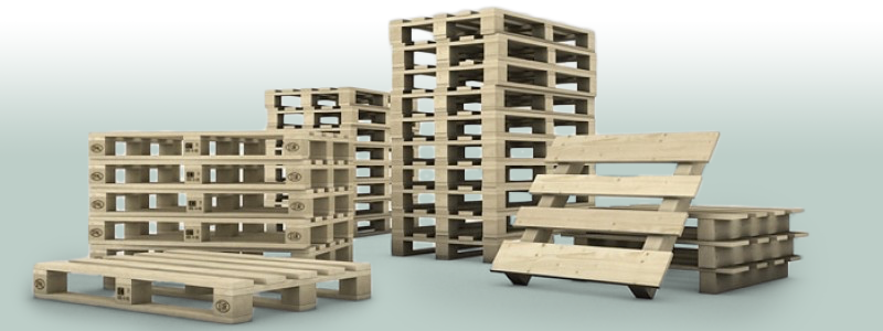 Pallets (2-way, 4-way, Euro pallets, one-way, reusable)