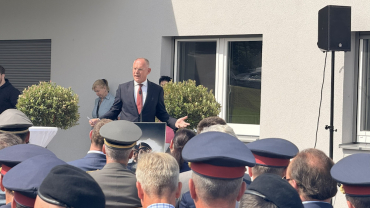 Eröffnung einer Anlage durch Österreichs Bundesminister für Inneres