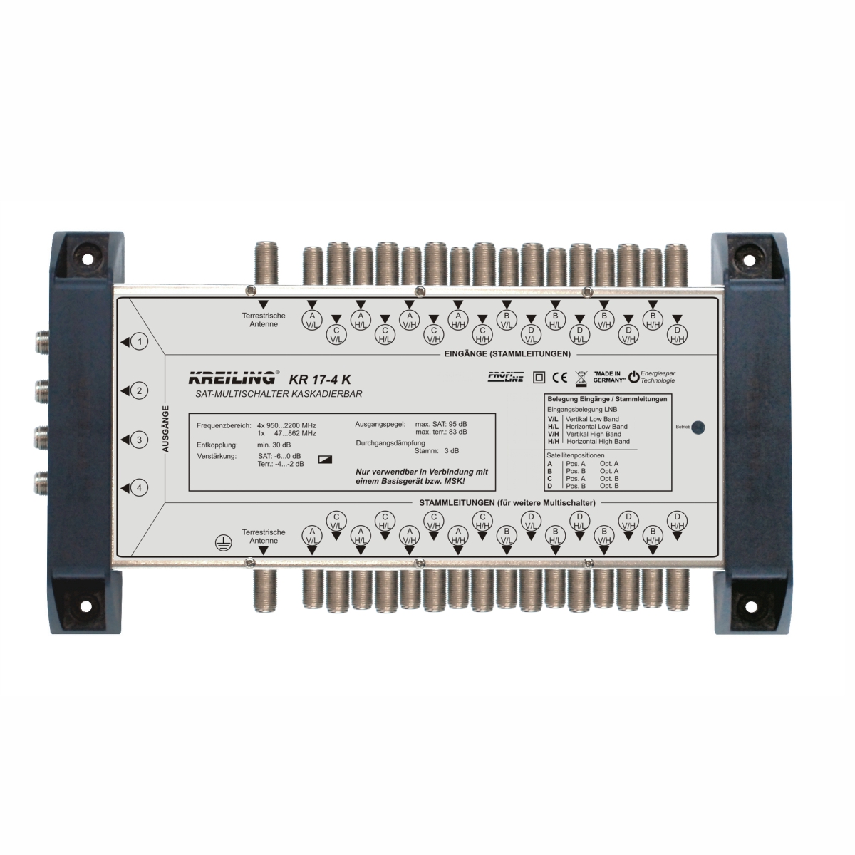 KR 17-4 K kaskadierbarer Multischalter-Verteiler