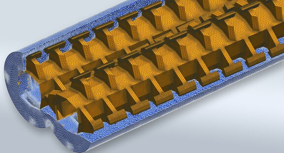 Reacom-Gittereinbauten (Large Volume Processor)