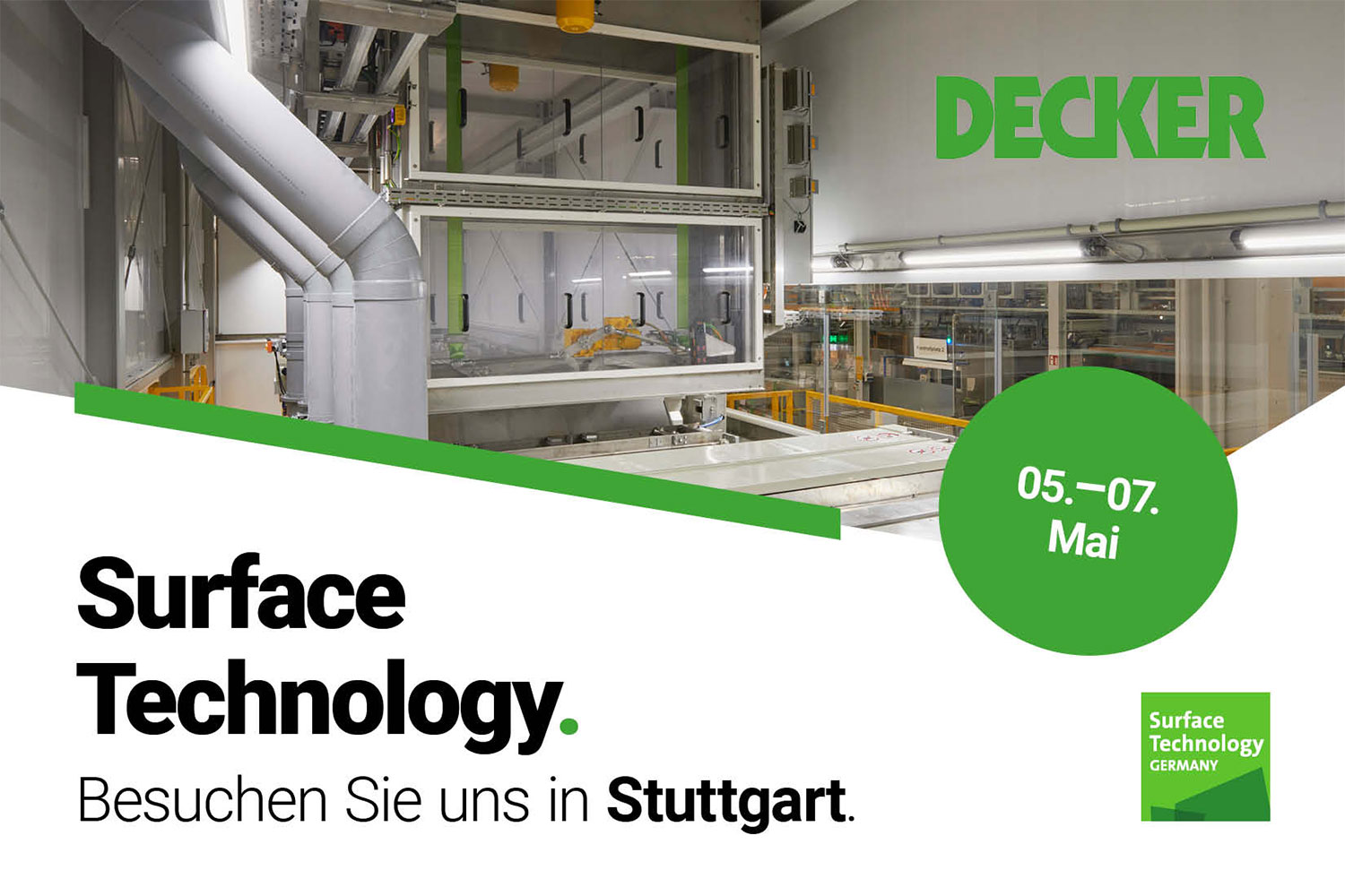 DECKER auf der SurfaceTechnology in Stuttgart