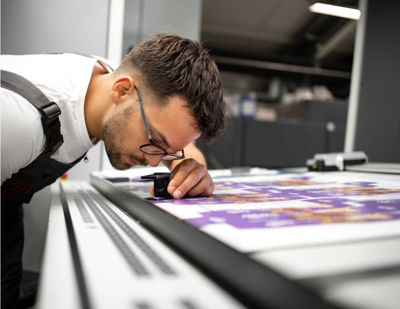 Inspection of a printed sheet
