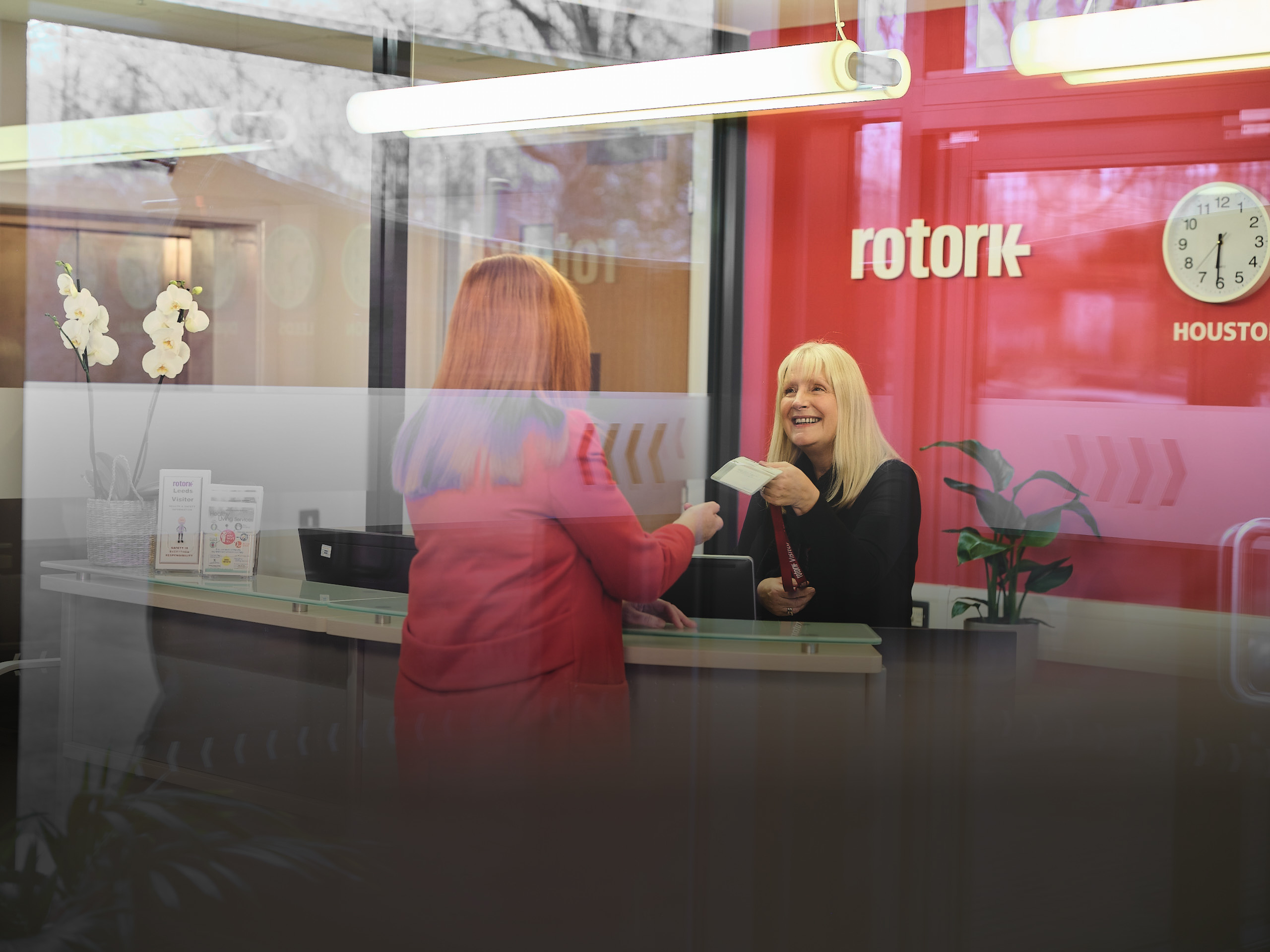 Empfang der Rotork-Zentrale in Leeds, 2024
