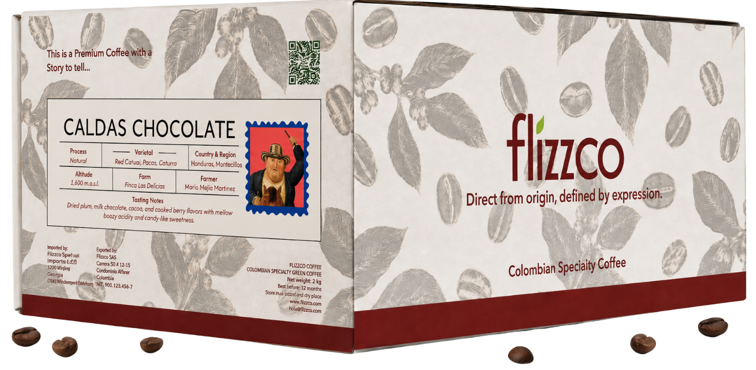 Caldas Chocolate – Rohkaffee (12 kg)