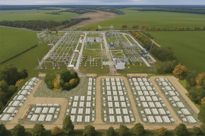 3D-Visualisierung Umspannwerk Bertikow