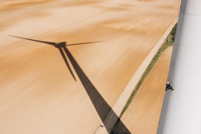 Luftaufnahme Windpark