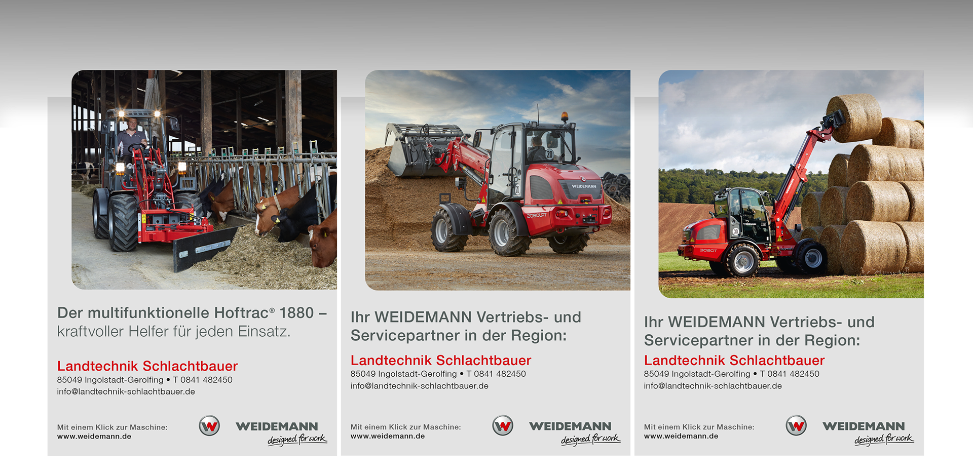 Weidemann Typenübersicht