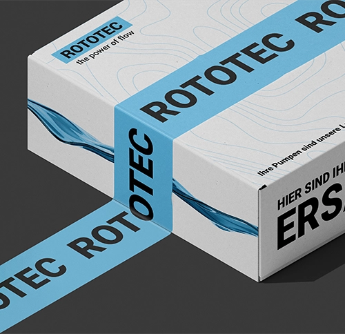 Spare parts packaging with company branding