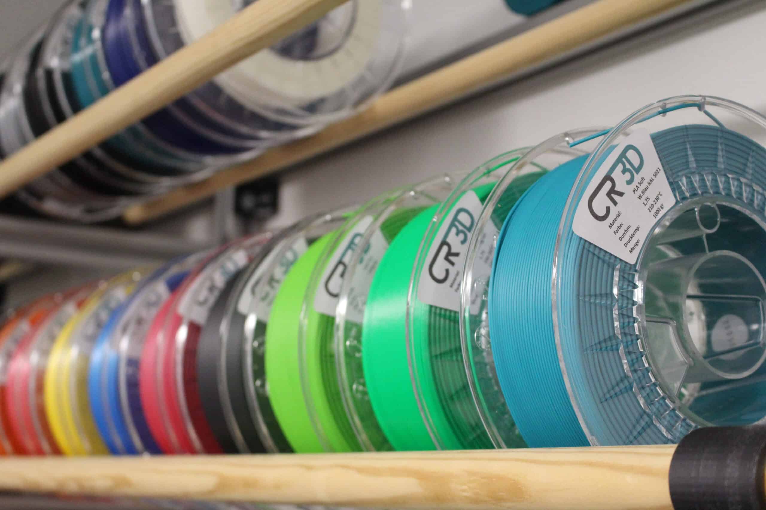 Filament-Spulen in der CR-3D Werkstatt