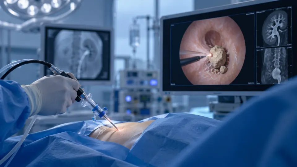 Thulium-Faserlasersystem für endourologische Lithotripsie