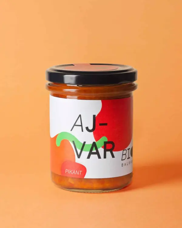 Bio Ajvar pikant, 200 g Glas