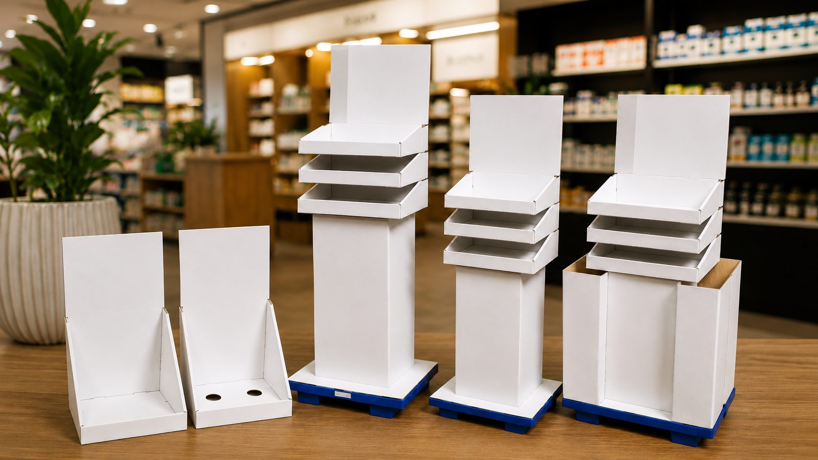 Theken- und Bodendisplays
