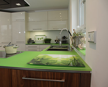Kitchen and living