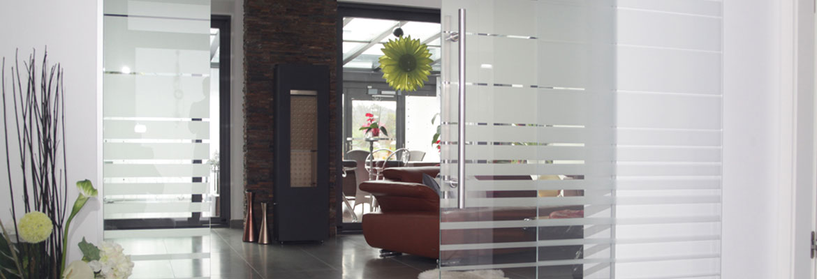 Glass door