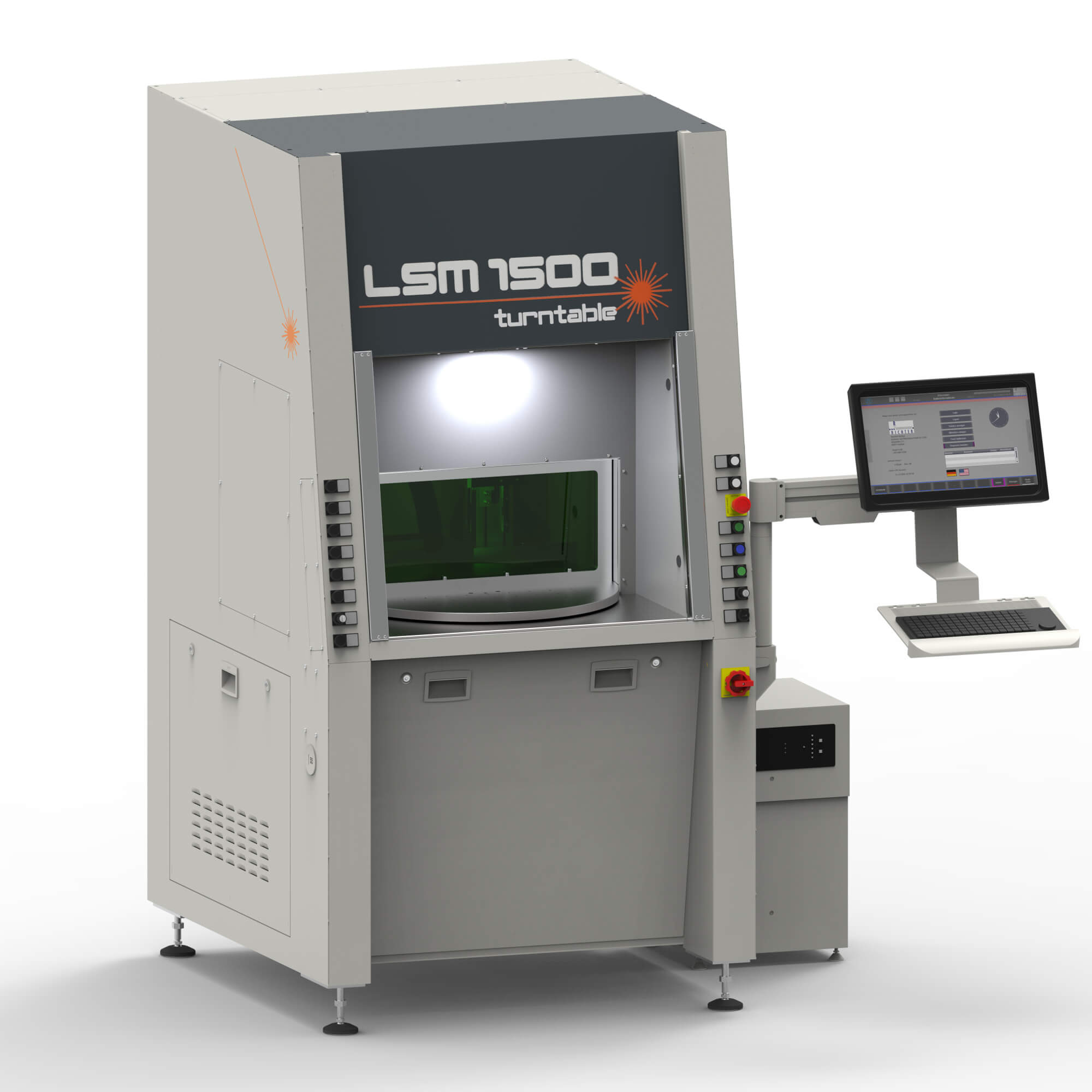 Engraving laser LSM1500 with rotary table for automation